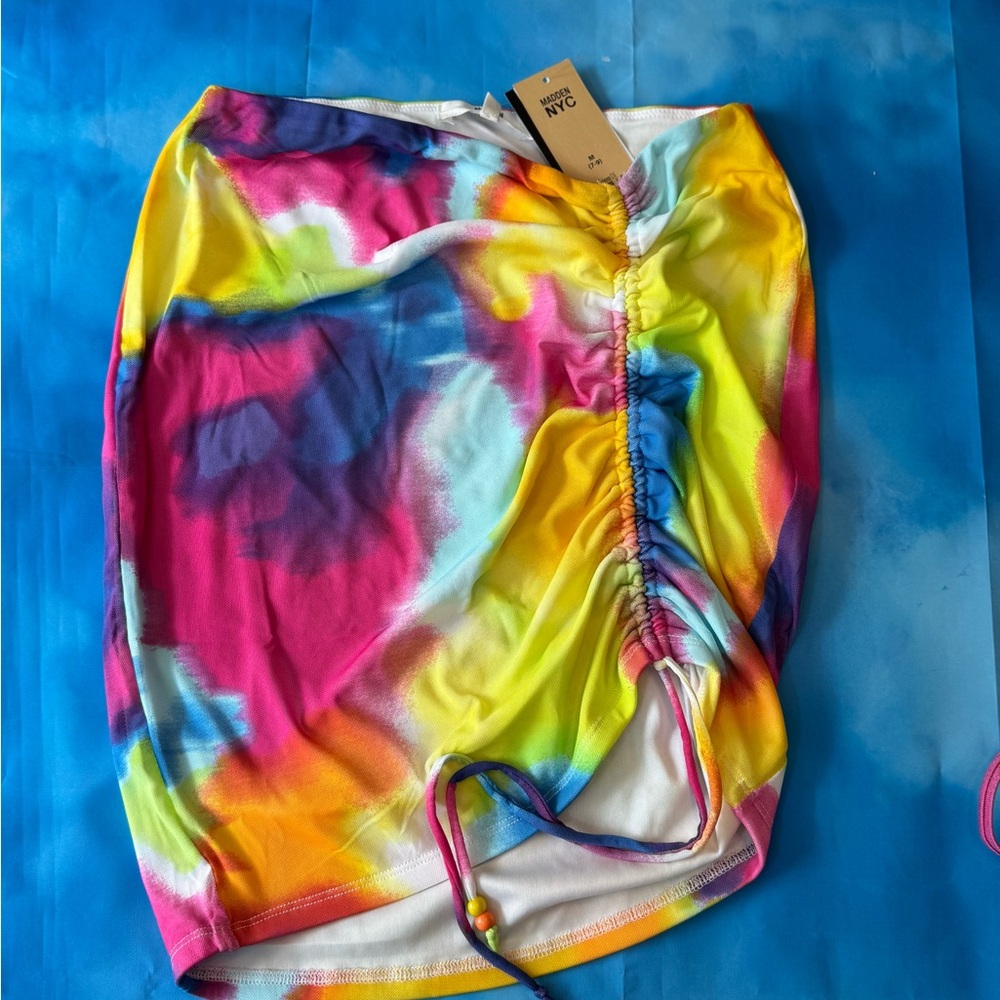Vibrant Tie-Dye Mini Dress
